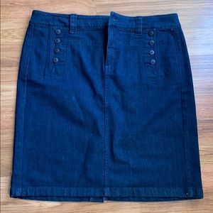 Lauren, Ralph Lauren womens dark blue jeans skirt, size 10
